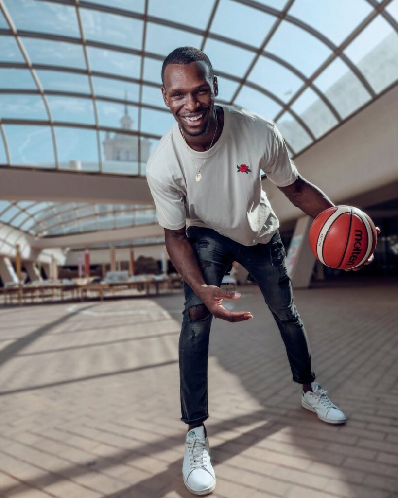 Outdoor sports portrait with a basketball by ShotsByDeen