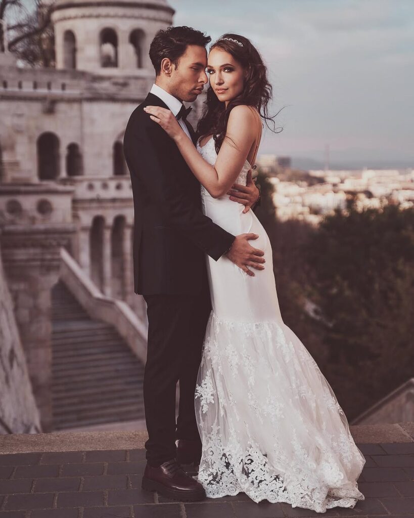 Wedding couple portrait on location in Budapest by ShotsByDeen